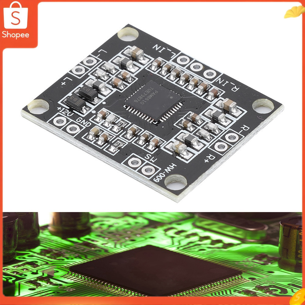 PAM8610 Mini placa amplificadora digital de canal duplo 12V potência 15Wx2