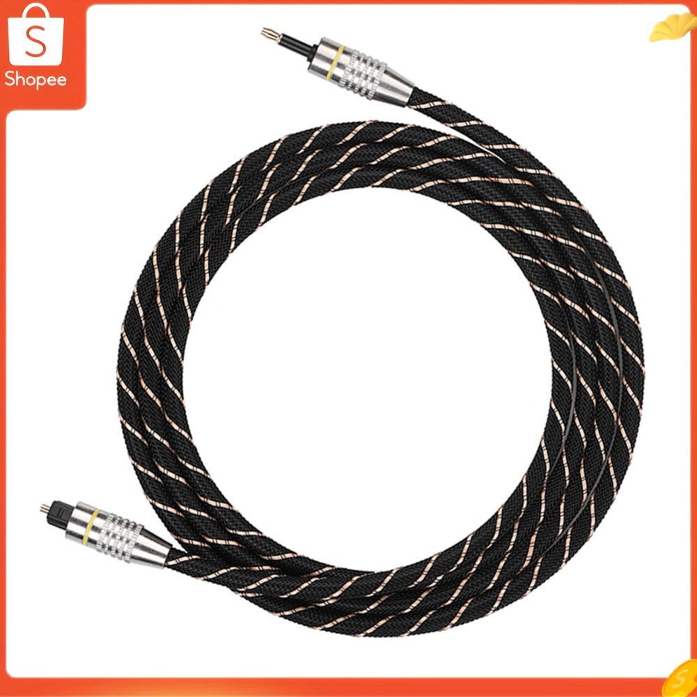 Cabo digital de fibra óptica ERYUE para mini plugue de 3,5 mm para amplificador DVD CD PSII material PVC preto 1M (1,5m