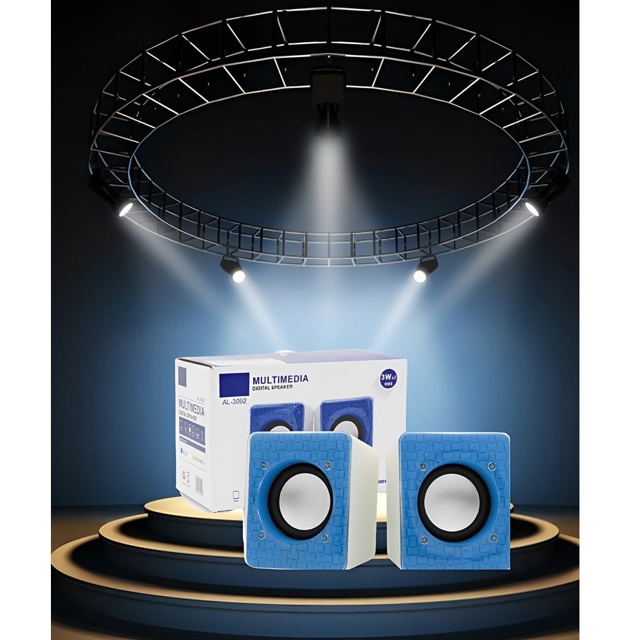 Caixa de Som AL-3092 Digital Speaker Compatível com PC Notebook Tablets E Televisão