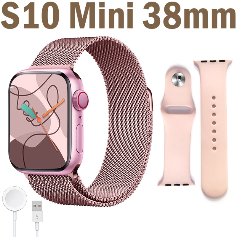 2026 S10 mini 38mm Mais Recente Smartwatch Relógio Inteligente Série IWO 10 , Lembrete De Mensagem , Personalizar Papel