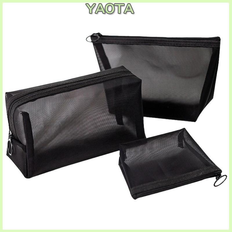 Mesh Makeup Bag Portable Bag for Women Girls Travel Toiletry Bag