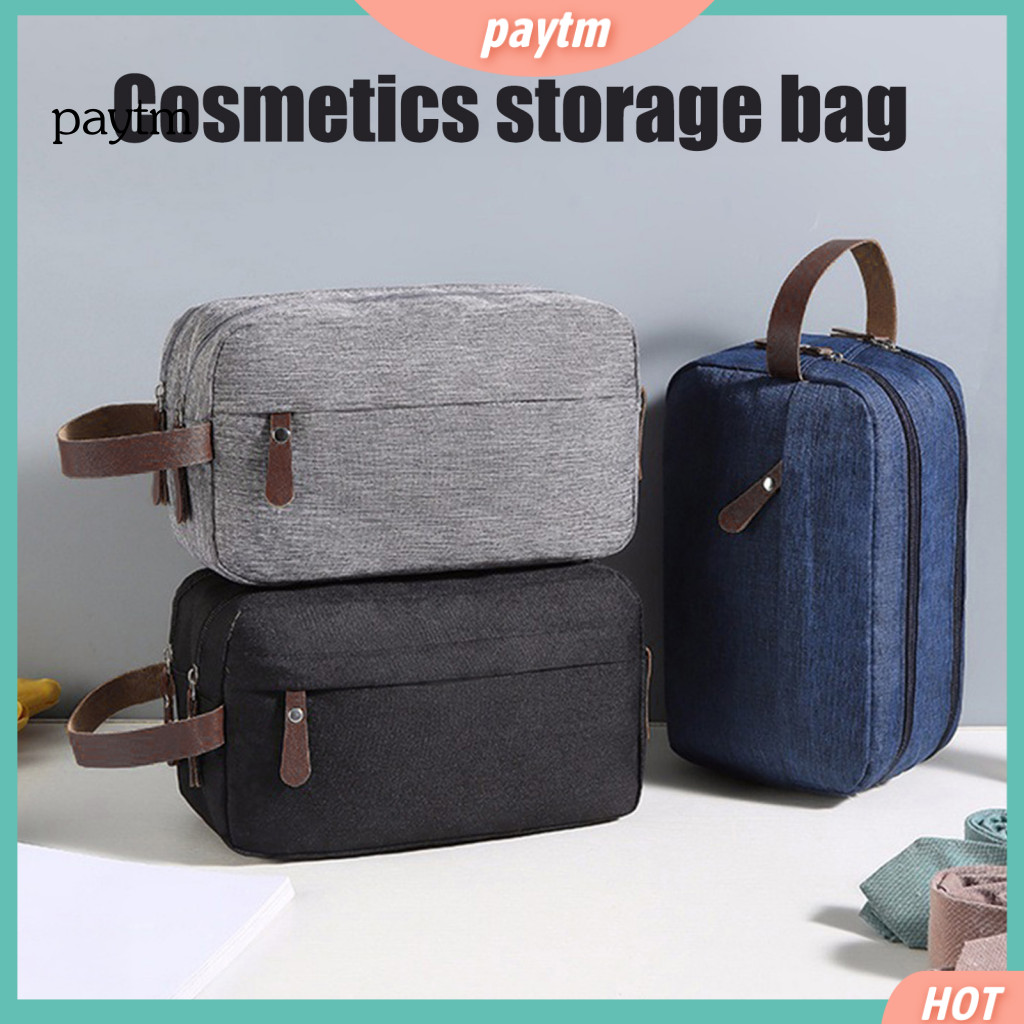 Multi-functional Cosmetic Bag Men’s Waterproof Toiletry with Dry and Wet Separation – Portable Travel Pouch for Busi