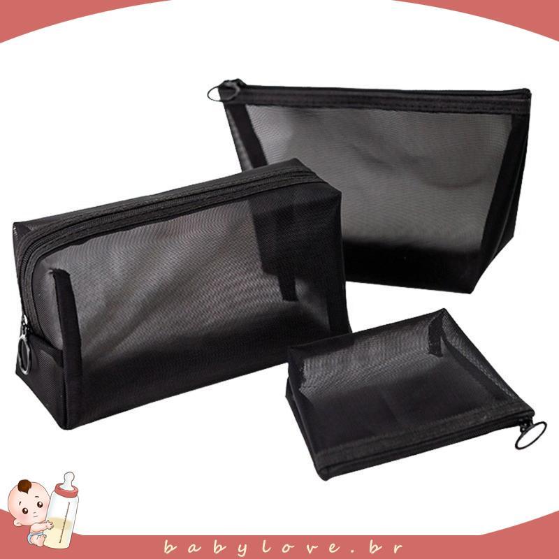 Mesh Makeup Bag Portable Bag for Women Girls Travel Toiletry Bag