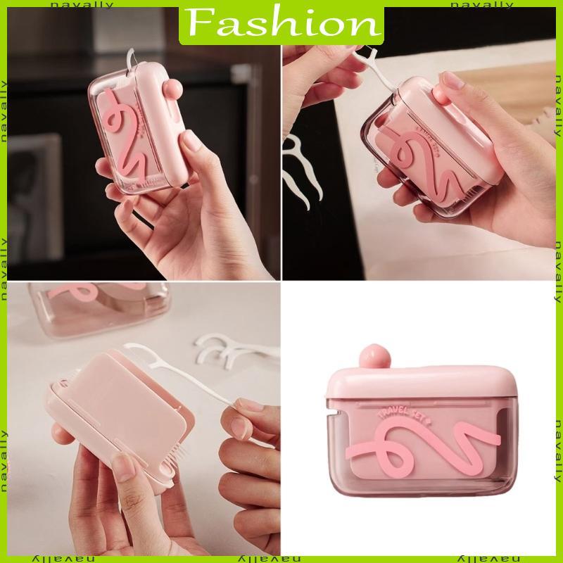 Portable Floss Pick Holder Case Dispenser Lightweight Box for Travel Use