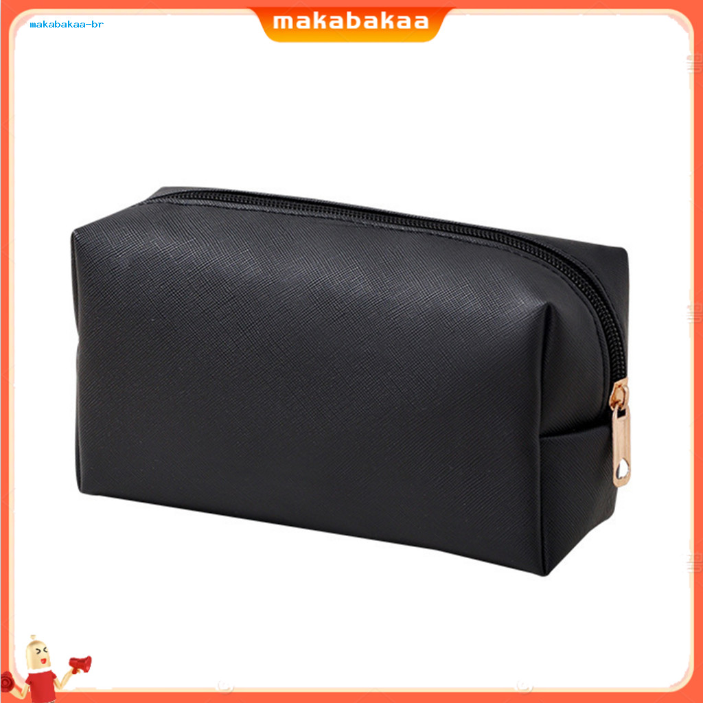 Portable Cosmetic Bag for Women – Stylish Zippered Makeup Pouch Travel Toiletry Organizer for Lipstick Brushes and Ski
