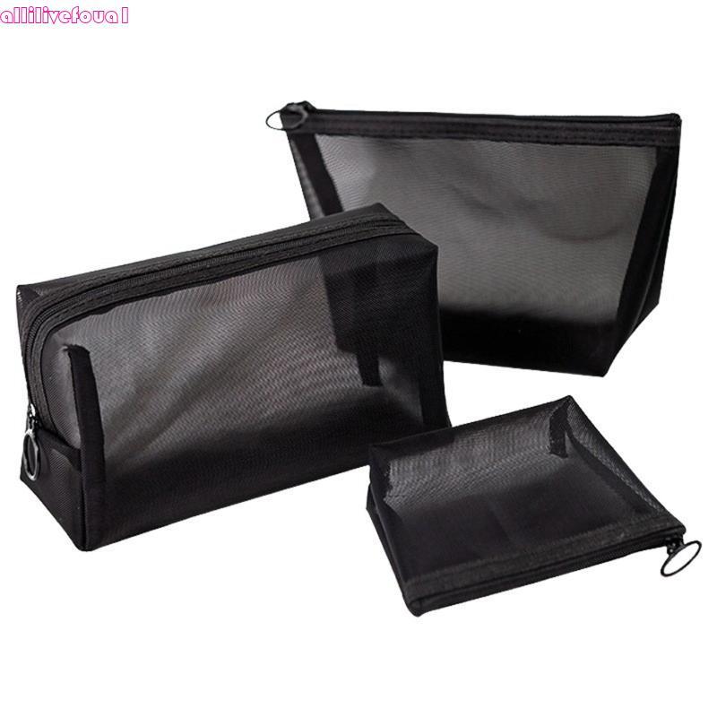 Mesh Makeup Bag Portable Bag for Women Girls Travel Toiletry Bag