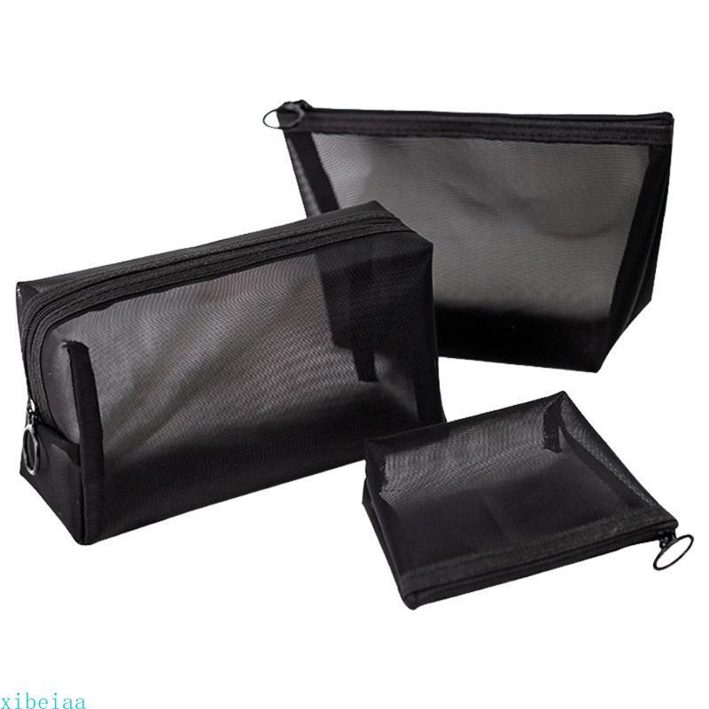 Mesh Makeup Bag Portable Bag for Women Girls Travel Toiletry Bag