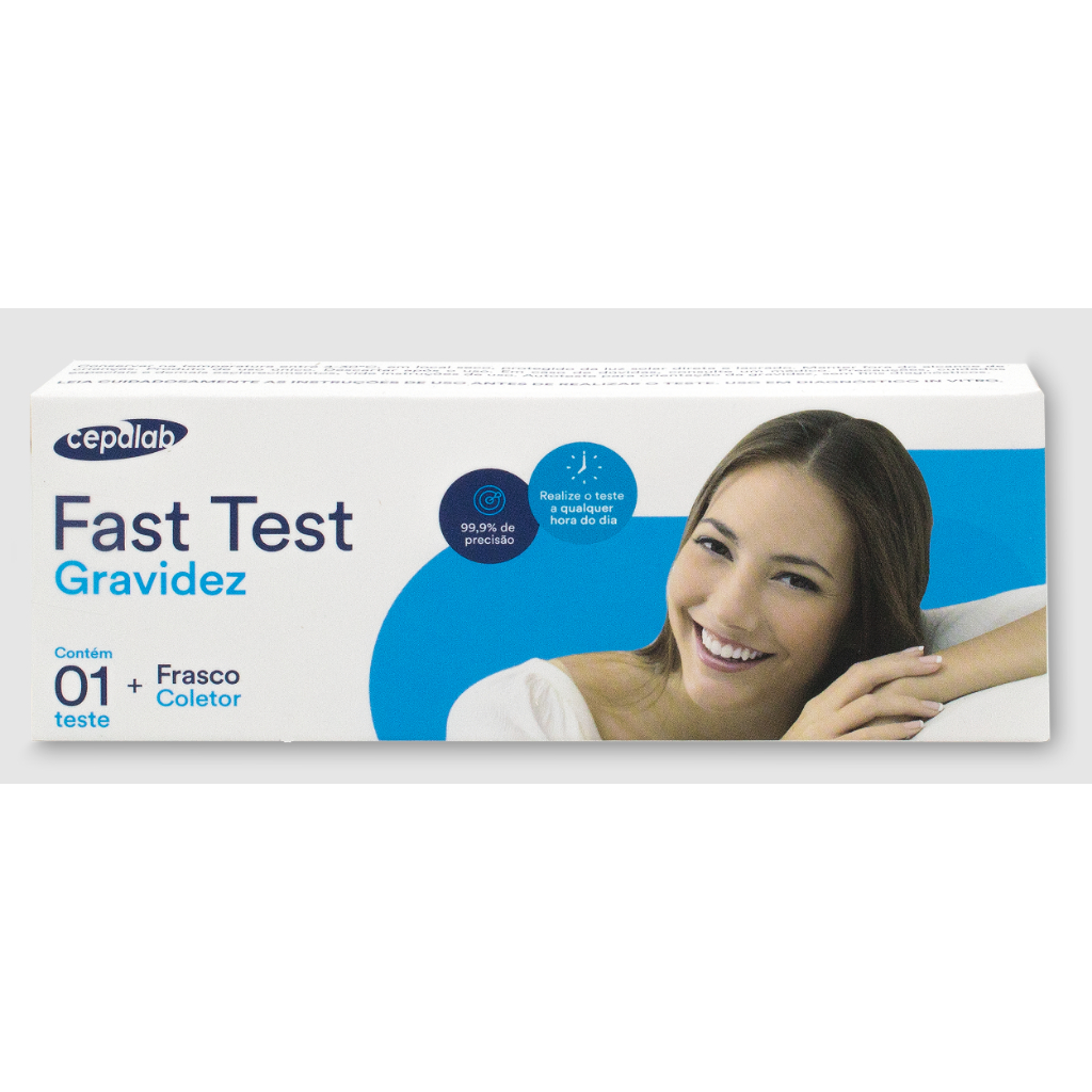 12x TESTE GRAVIDEZ FAST TEST TIRA 1UN - Cepalab