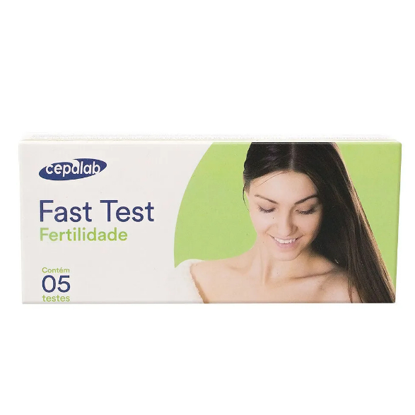 Teste de Fertilidade Fast Test Cepalab com 5 Unidades