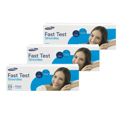 3x TESTE GRAVIDEZ FAST TEST TIRA 1UN - Cepalab