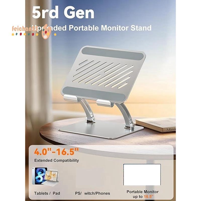 [Fast F] Suporte De Mesa Para Tablets , Laptop , Dobrável , Tablet , Haste Dupla , Monitor Universal Ajustável