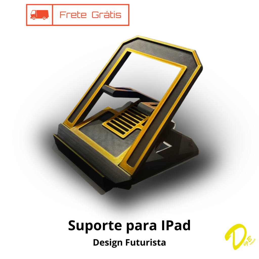 Suporte Premium Articulado para iPad e Tablet - Design Futurista
