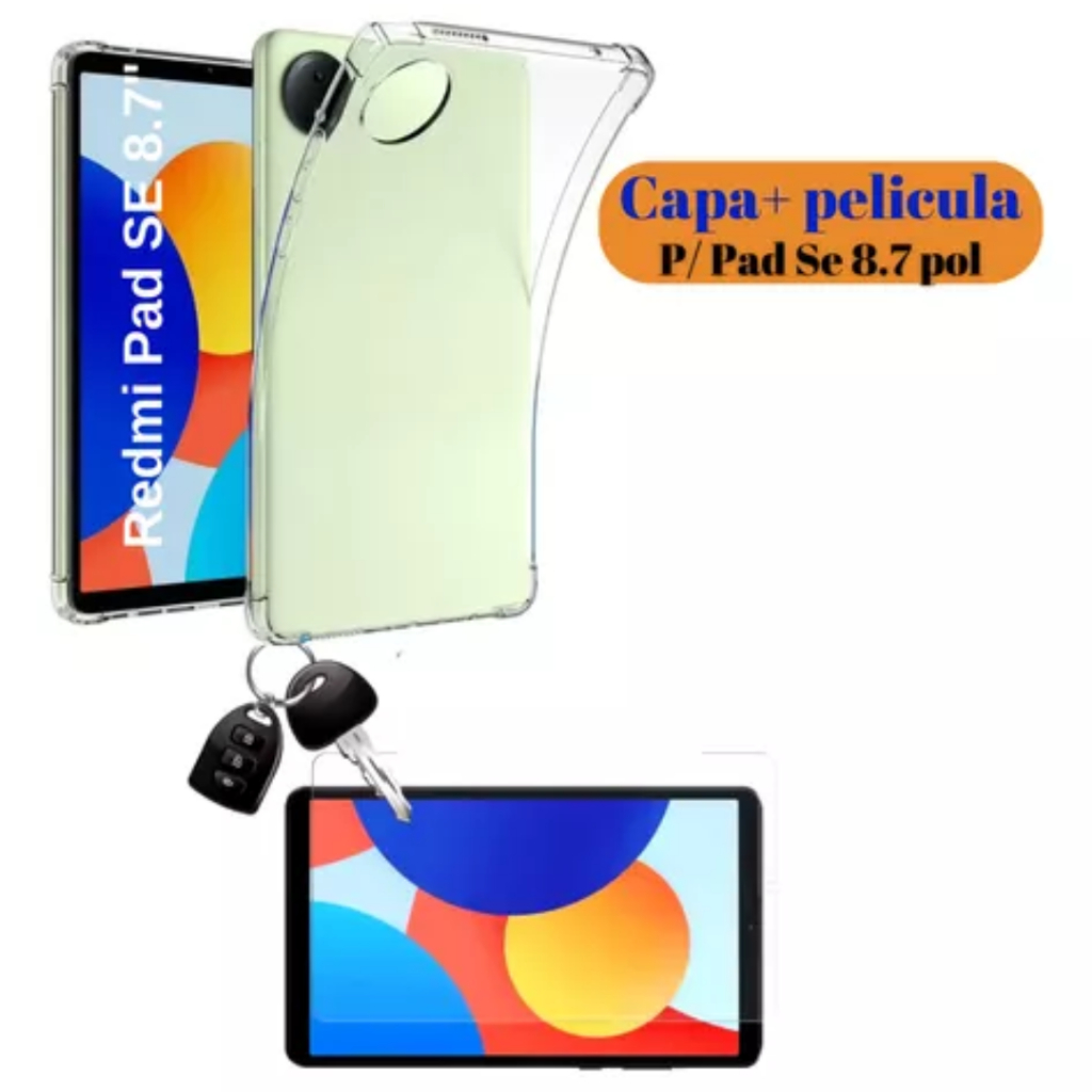 Capa Para Tablet Redmi Pad Se (mini) 8.7 2024 + Pelicula