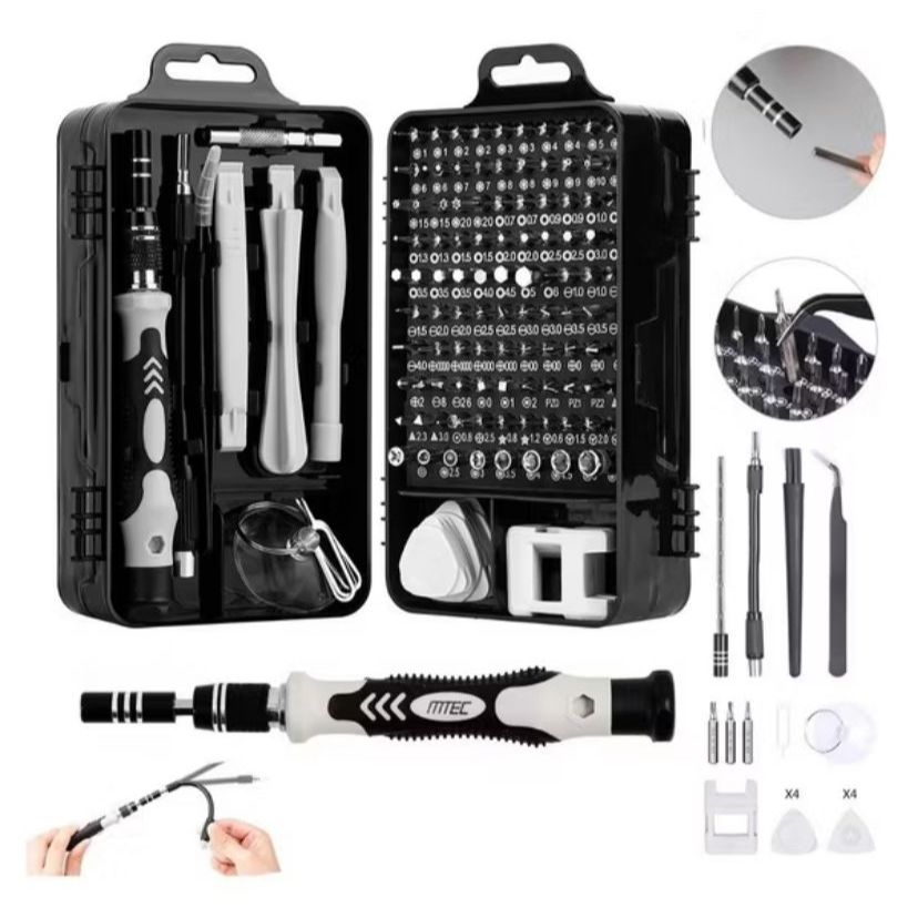 Kit Ferramentas 115 Peças Jogo Mini Chaves Precisão Multiuso Celular Notebook Tablet