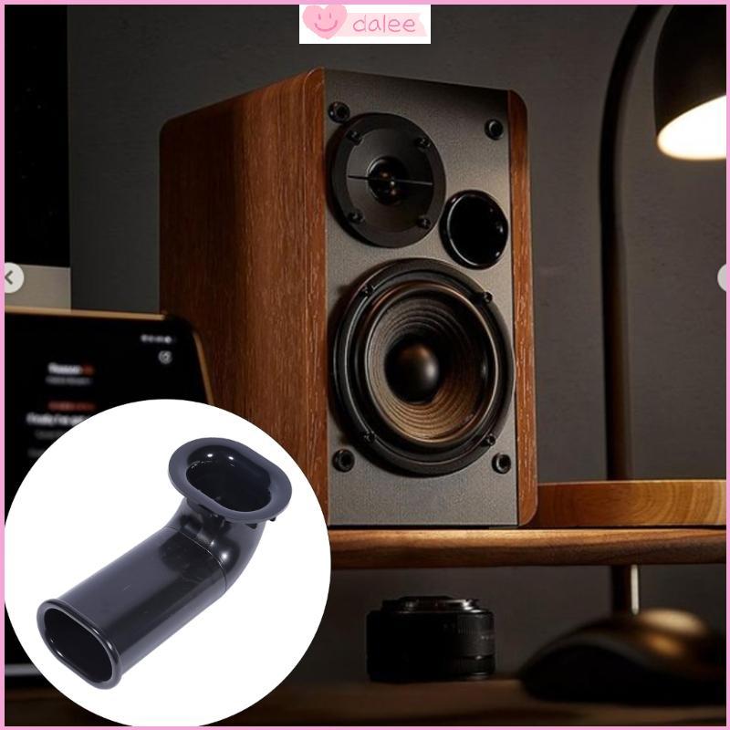 DALEE Professional L Tipo Alto-Falante Tubo Ventilação Duto Minimiza Turbulências Preto