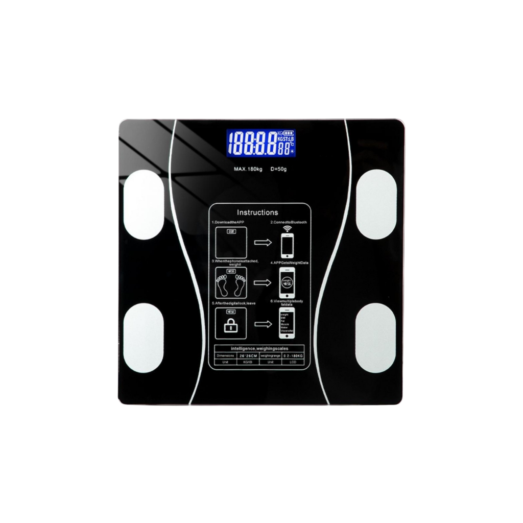 Balança Corporal Digital Bioimpedância Bluetooth até 180kg Profissional