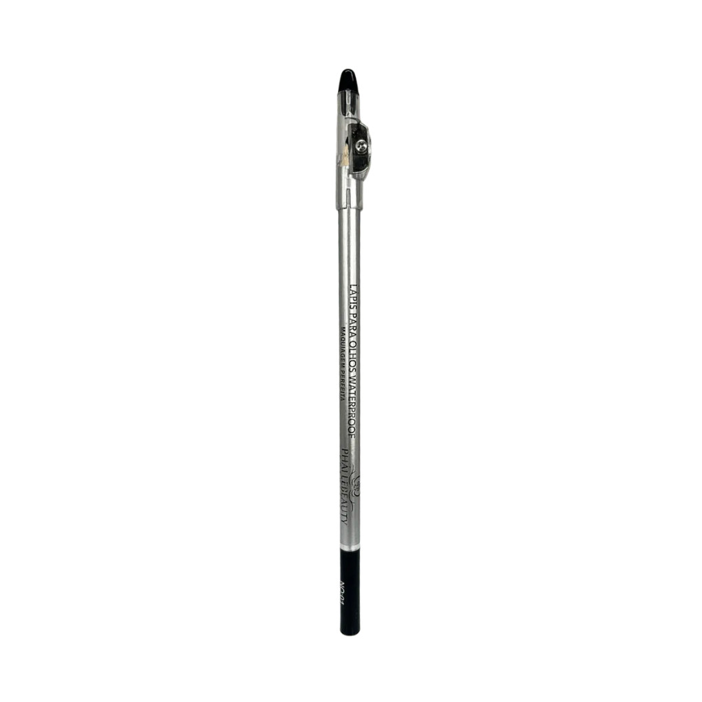 Lápis para Olhos Waterproof Phállebeauty Preto Macio E Pigmentado