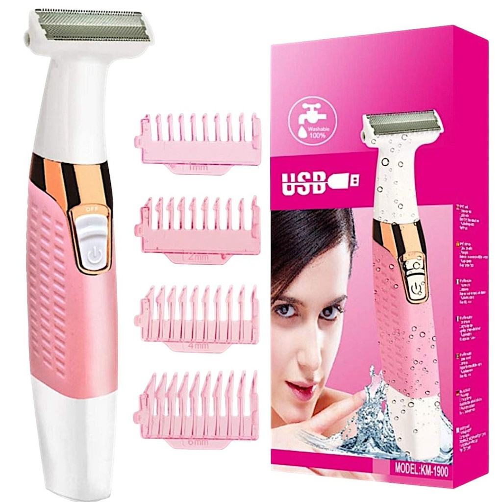 Depilador Feminino A prova de Agua Kemei Aparador Intimo