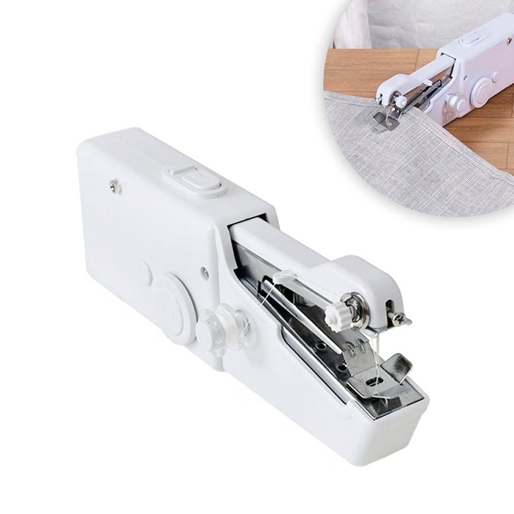 Máquina Costura Portátil Mini A Pilha Elétrica Prática