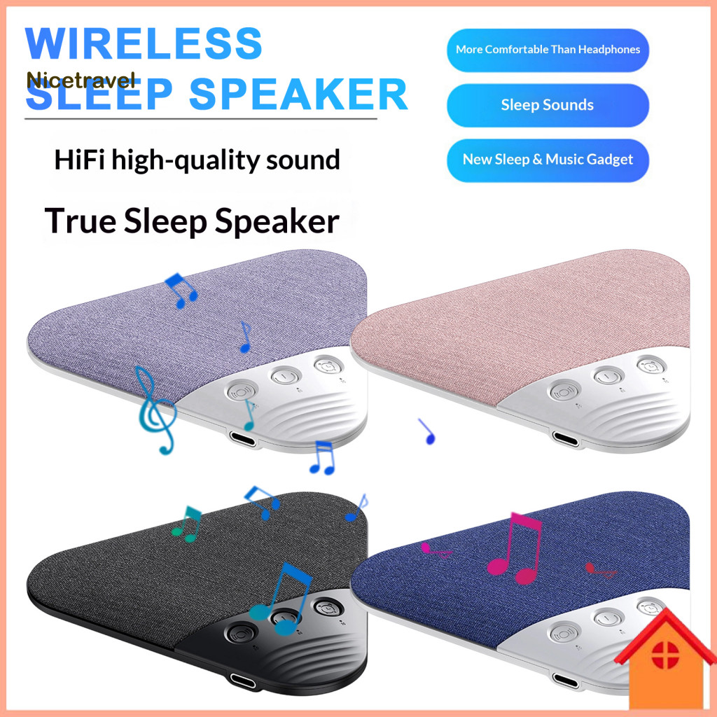 Thin Pillow Speaker Wireless Bluetooth with White Noise Timer Usb Rechargeable Under-pillow Sleep for Private for Southe