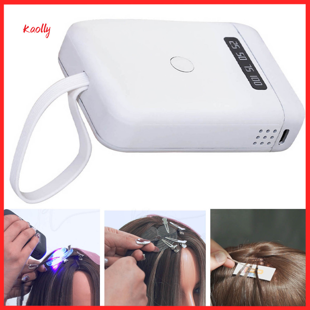 405nm Led Hair Extension Lamp Rechargeable Tool Portable Uv Curing for Home Salon Use 5000mah Light for Wig Glue