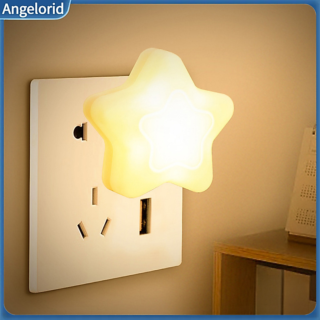Soft Glow Lamp Star Shaped Night Light Usb Powered Portable Mini Star-shaped Led Decorative Bedside for Home Bedroom Kid