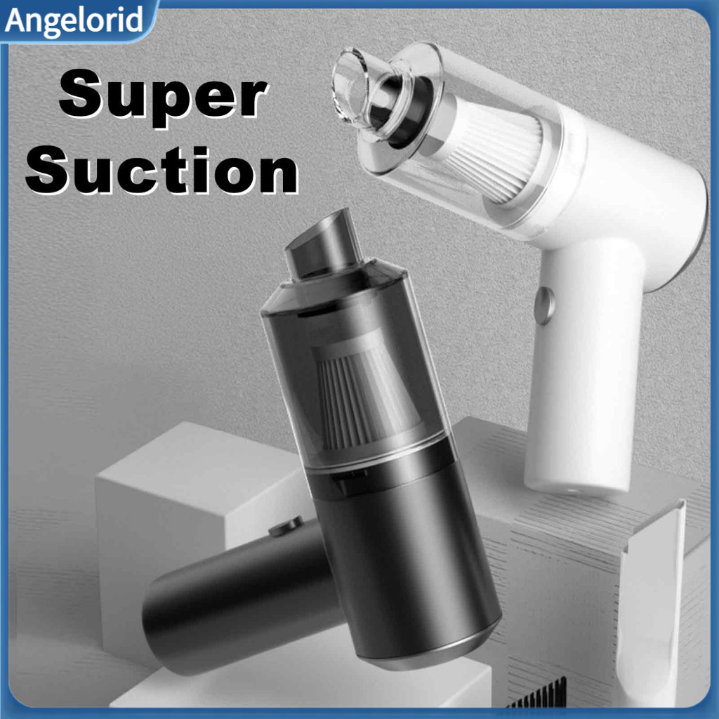 Easy Clean Dust Cup Vacuum Portable Car Cleaner 6000pa Cordless Handheld with Led Light Multi-nozzle Dustbuster for Home