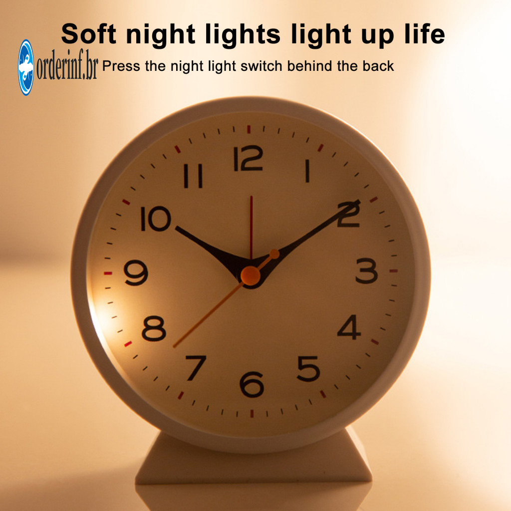 Bedside Digital Alarm Clock Desktop Led Vintage Silent with Night Light Small Desk Snooze Function for Bedroom Home for