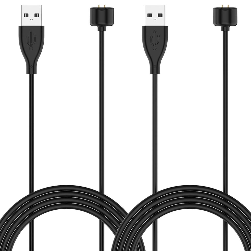 for Amazfit Band 5 Charger Cable,USB Magnetic Replacement Charging Cable for Xiaomi Mi Band 7/6/5 Smartwatch (2Pack 1.6f