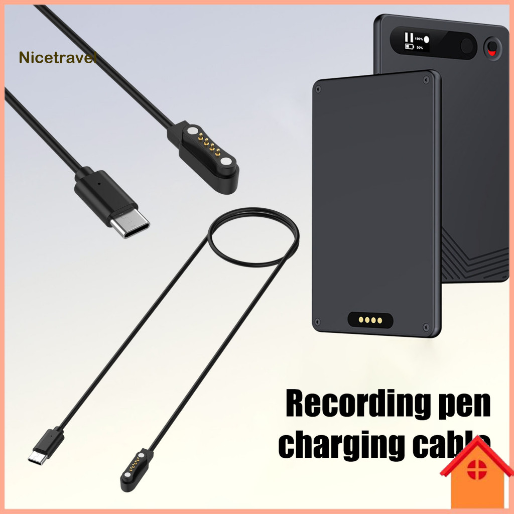 100cm Charging Cable Replacement Usb-c Magnetic for Plaud Note Ai Voice Recorder – Fast Easy Power Charger Cord for