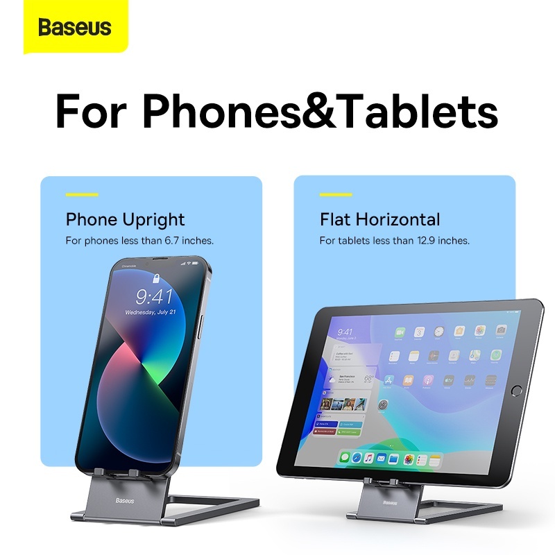 Baseus Suporte De Metal Dobrável Para iPad Pro 2021 22 2023 Pro Air Laptop Phone Samsung