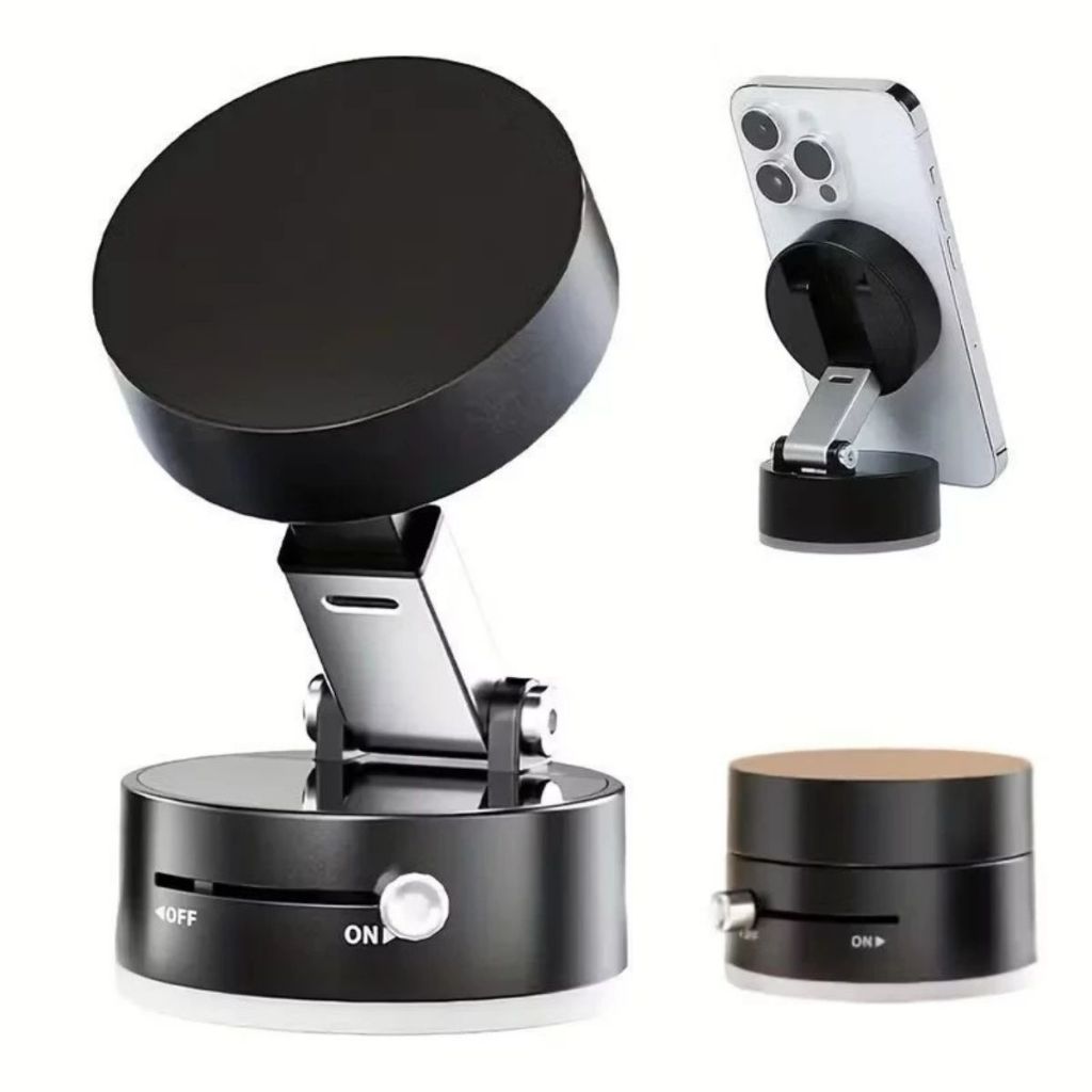 360°Foldable Mobile Phone Holder Double-sided Vacuum Car Magnetic Adsorption Mount