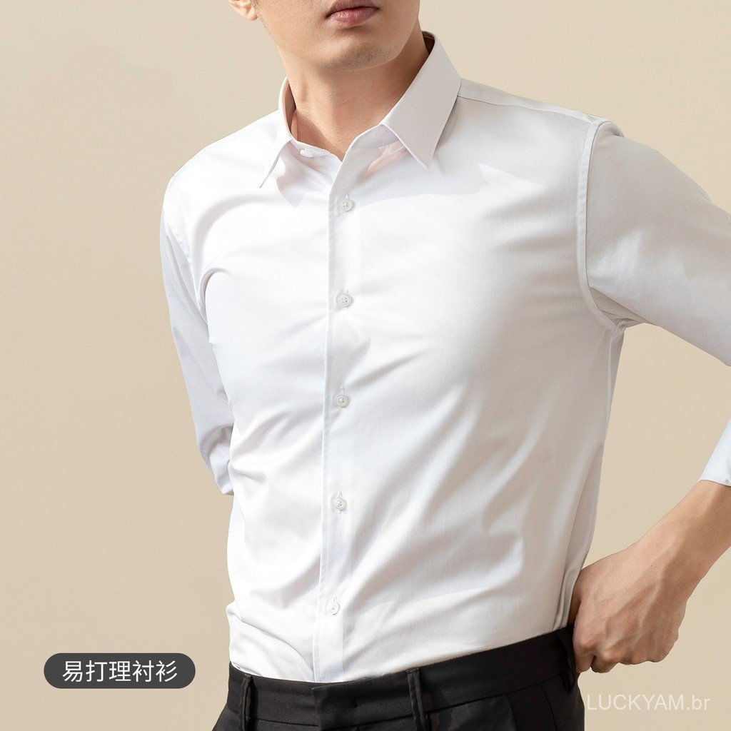 [Formal Dress]Professional style Work Clothes White men's non-iron business formal slim-fit Korean-style professional wo