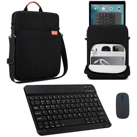 Bolsa Luva Protetora Com Teclado Bluetooth E Trackpad Teclado Magnetico Wireless Trackpad Integrado Capa Sleeve Premium
