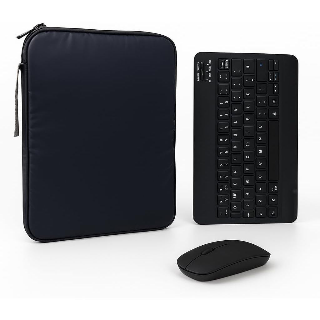 Kit Capa Magnética Protetora Compatível com Samsung Galaxy Tab S10 FE Plus 13.1 Teclado Slim Sem Fio e Mouse Wireless Pe