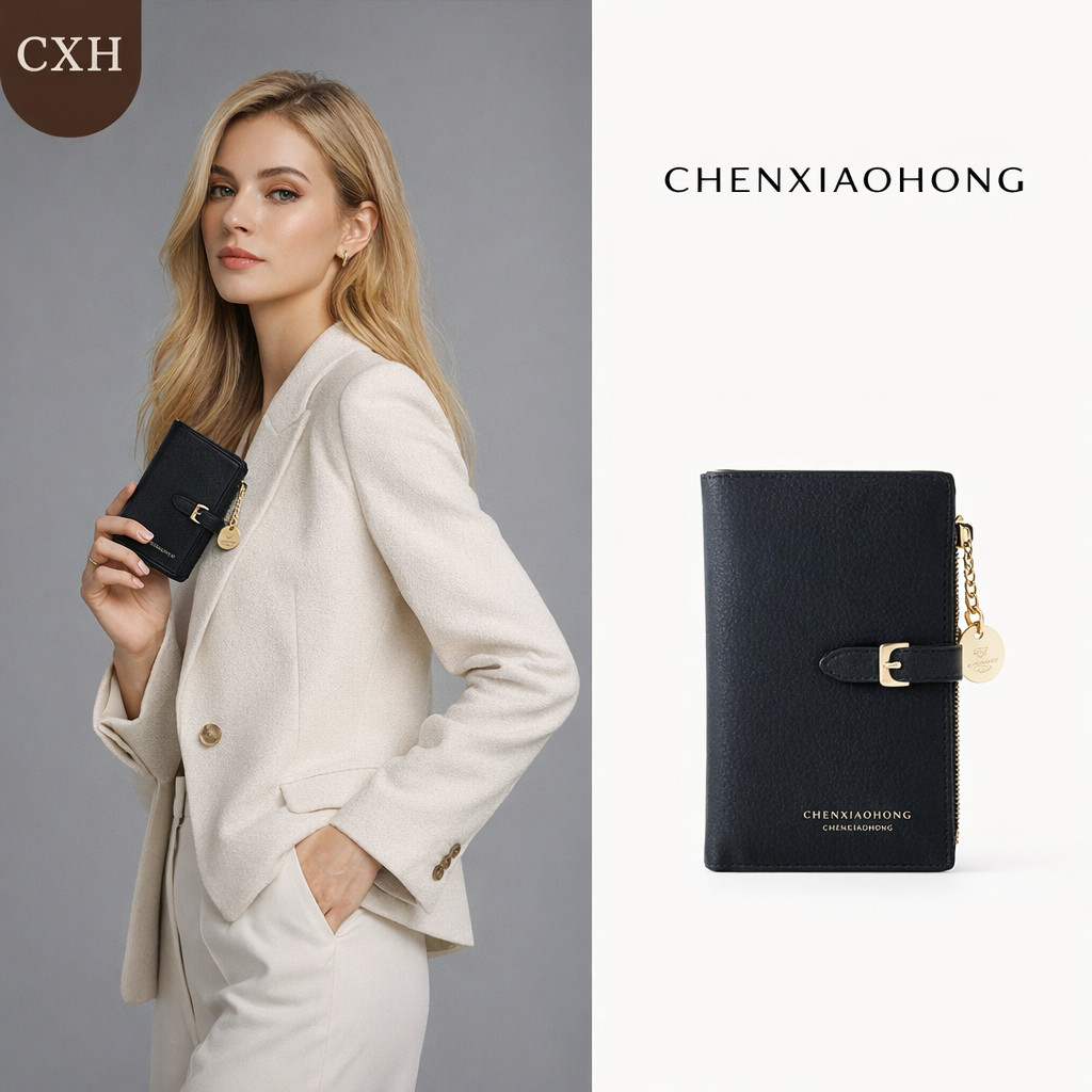 CHENXIAOHONG Women's short wallet, made of waterproof PU, easy to store, ideal for daily use.