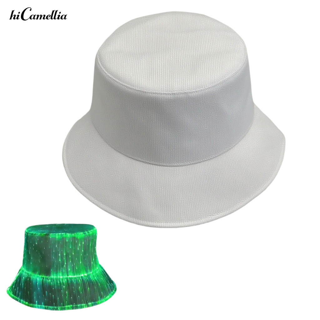 Usb Rechargeable Neon Hat Led Fisherman Glow Bucket Cap 7 Colors Light Up Rave Festival Edm Party Gear for Men Women Sou