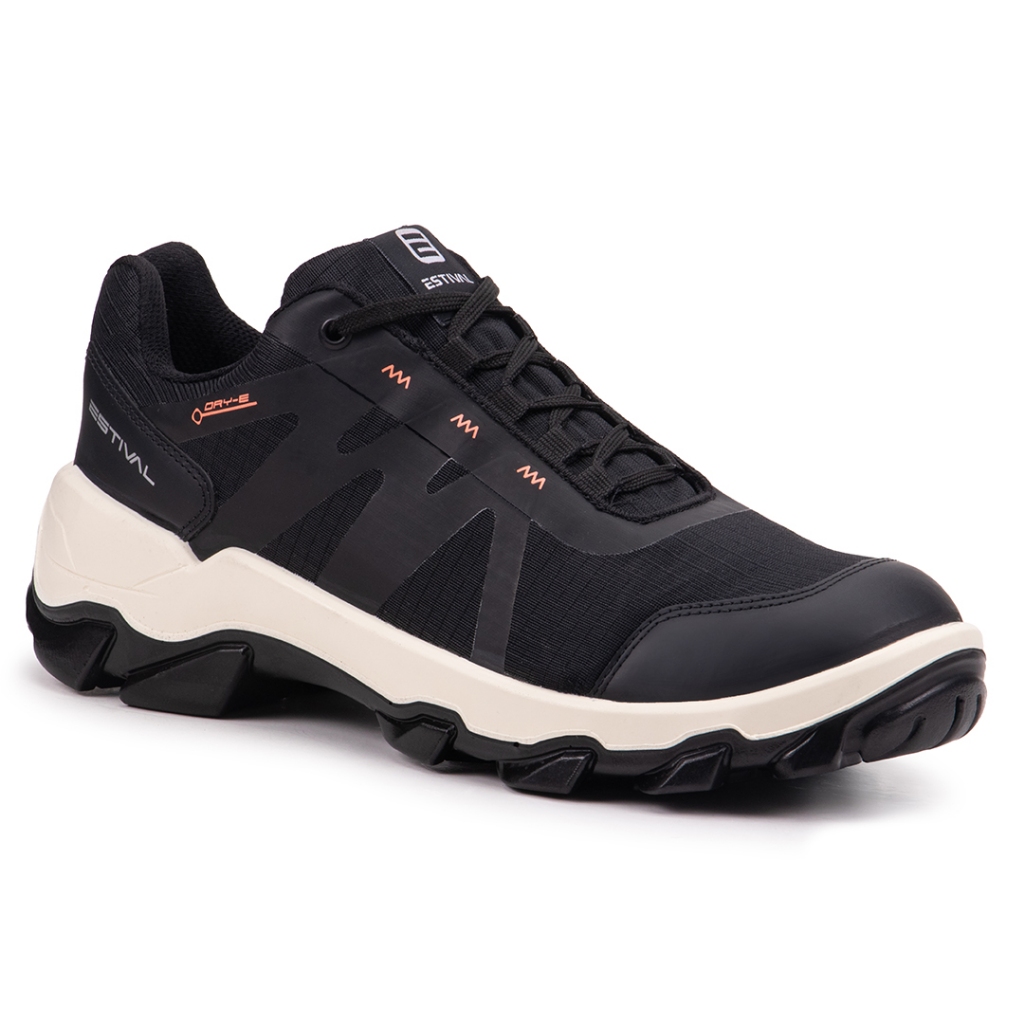 Sapato de Segurança Hybrid Smart Black Estival - Brinde Palmilha PU - Preto PVC CA 47823