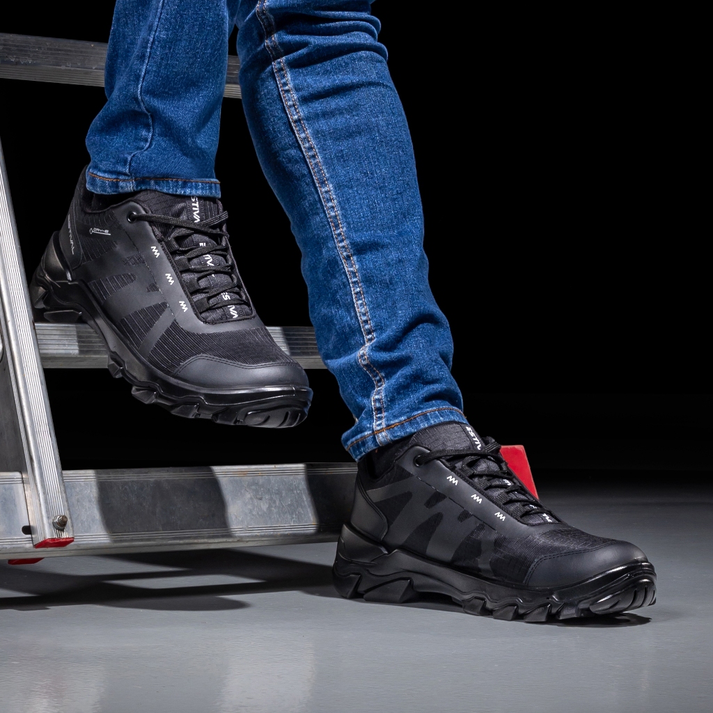 Sapato De Segurança Hybrid Smart All Black Confortável Estival Bico Composite Com Palmilha PU CA 47823