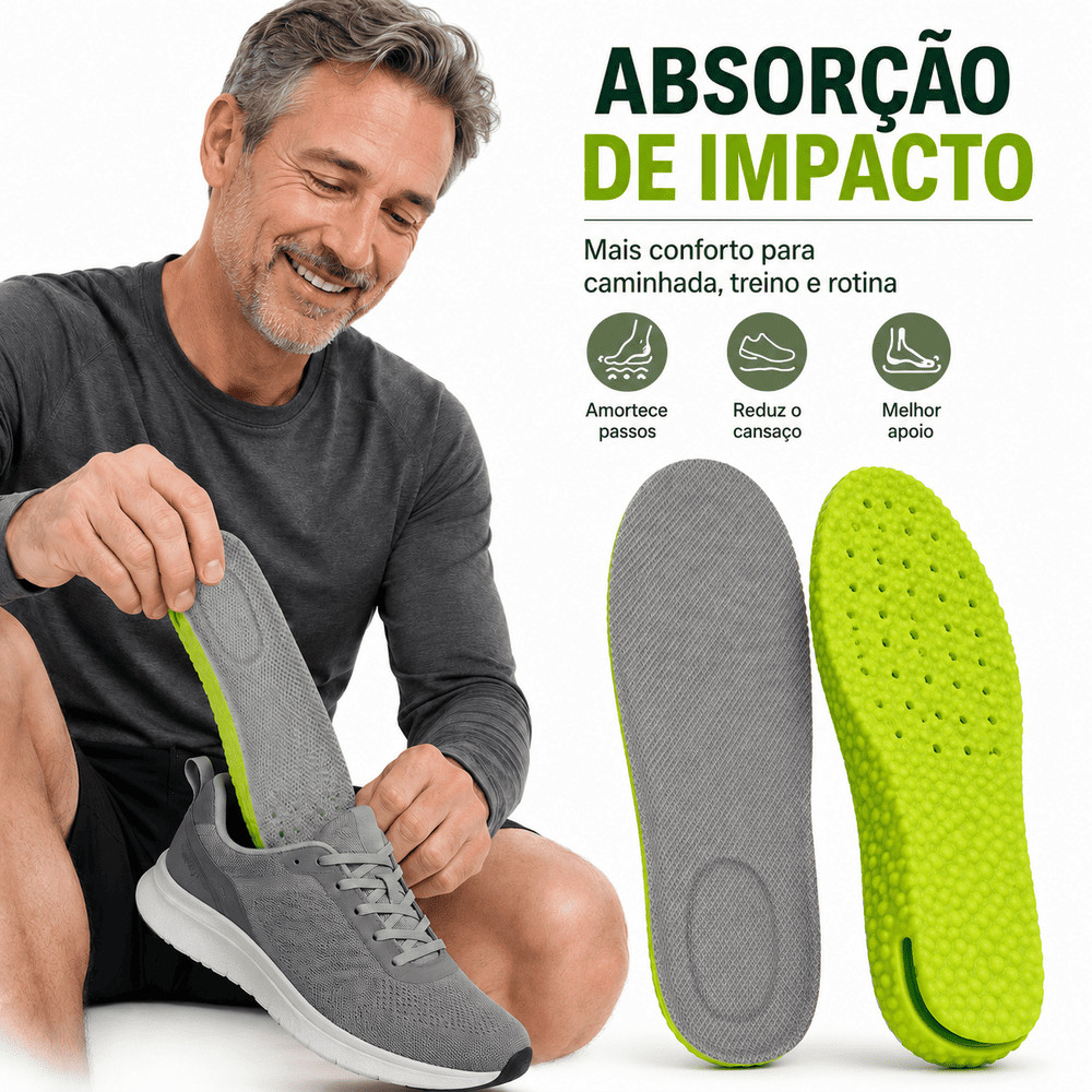 Palmilha Smart Comfort com Salto Gel Anti-Impacto 39 ao 40