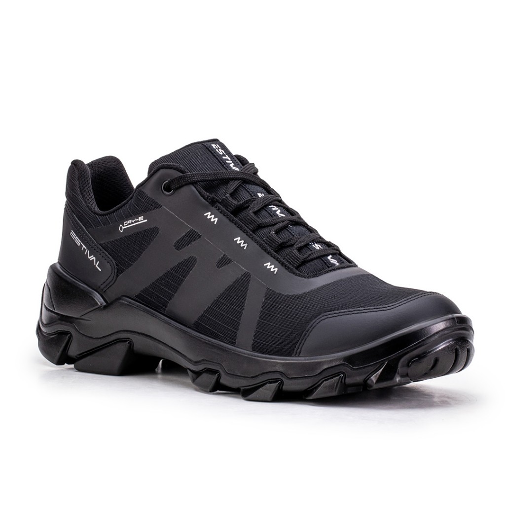 Sapato de Segurança Hybrid Smart All Black Estival - Preto - Brinde Palmilha PU - PVC CA 47823
