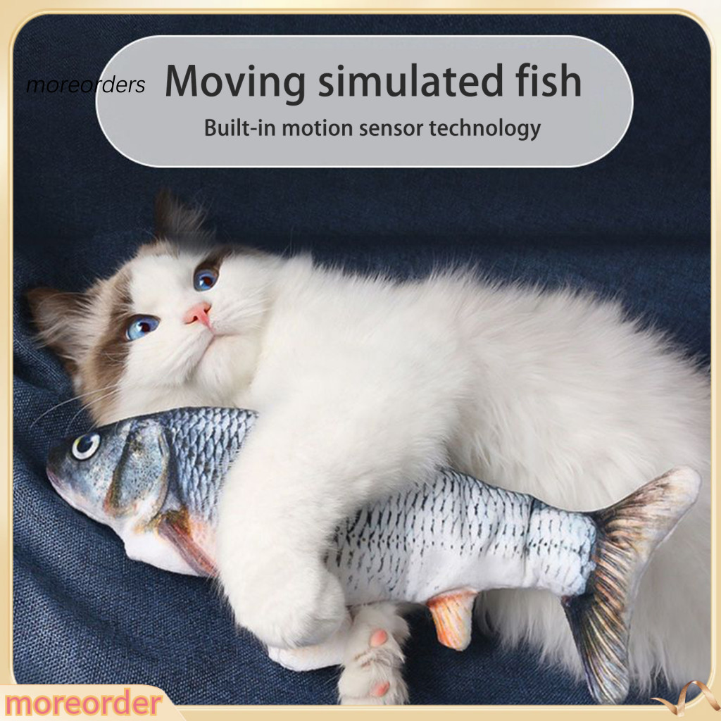 1 Set Realistic Electric Floppy Fish Toy with Usb Charging Cable – Soothing Baby for Kids Soft Plush Pet for Fun and C