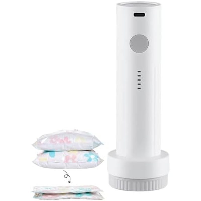um Pump - 6000Pa Cordless Electric Sealing Machine, 25W 1500mAh Rechargeable Boost with Portable Design, Vacuum Storage