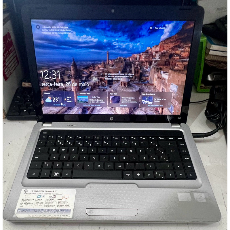 NOTEBOOK HP G42 - 240BR INTEL CORE i3 M 350 - 2.70 GHz -4GB RAM  HD 500GB -WEBCAM -14” POLEGADAS (USADO)