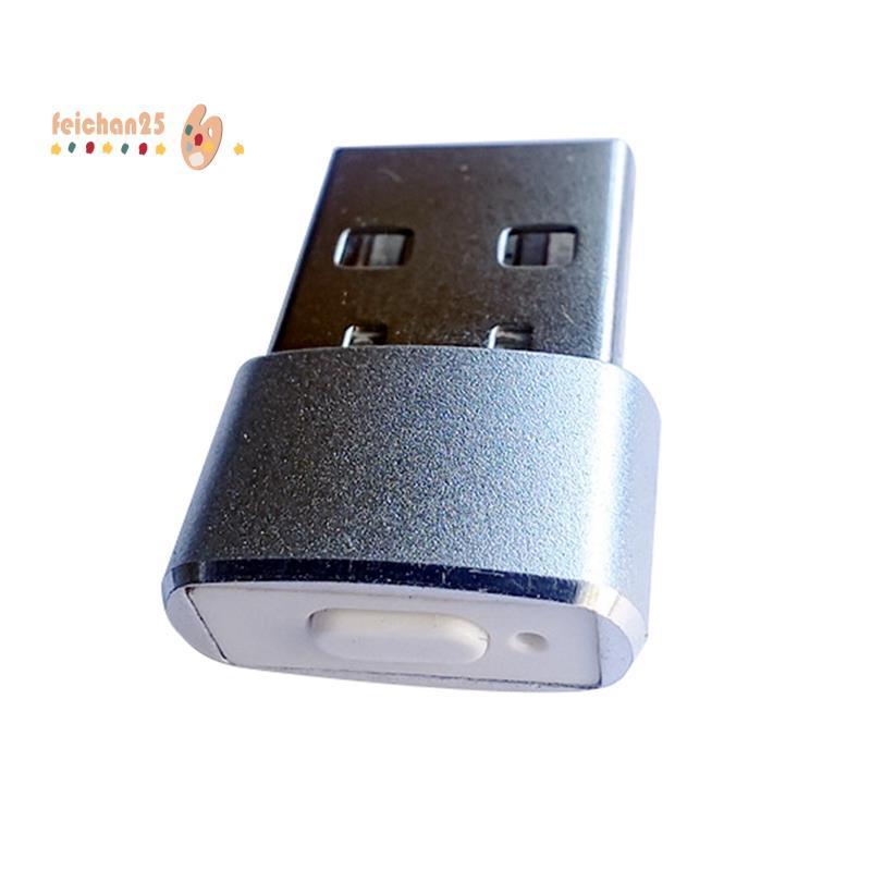 [Fast F] Mini Mouse Jiggler Botão ON/Off Simulador De Movimento De USB Para Indetectável Automático Silver Fácil Instala