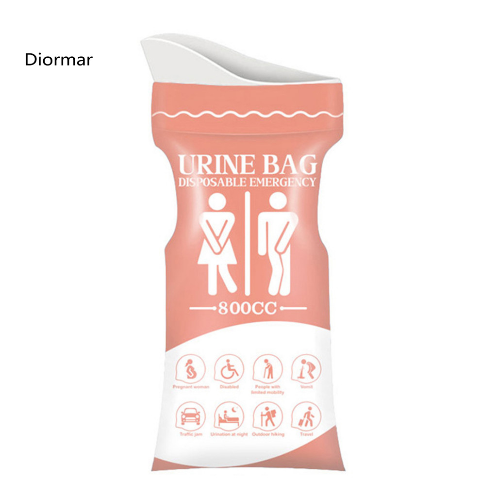 Solid Urine Bag Practical Car Pee Portable Disposable Emergency Urinal 800ml Leak-proof Travel Catcher for Men Women –