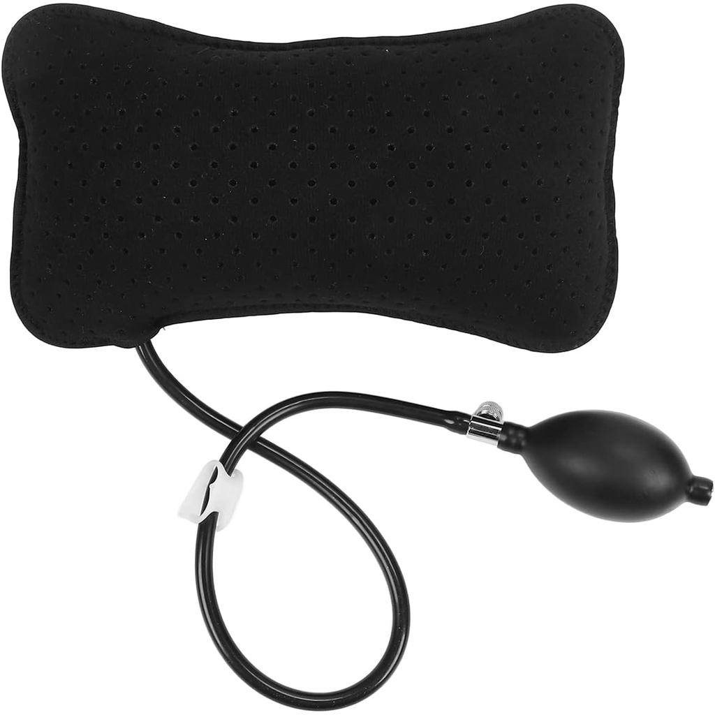 Inflatable Lumbar Support Pillow Washable Breathable Portable Waist Support Pillow for Home Office Chair and Car Bus Tra