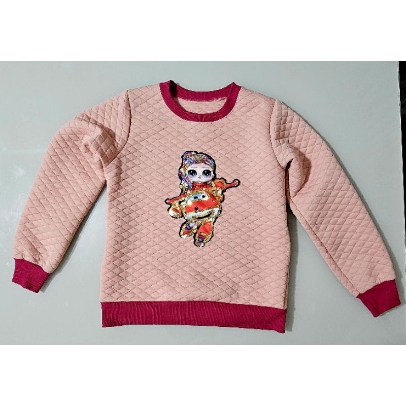 Blusa de Frio Infantil Menina Tamanho 8 com LED a Prova de Agua pisca Verde Azul e Vermelho