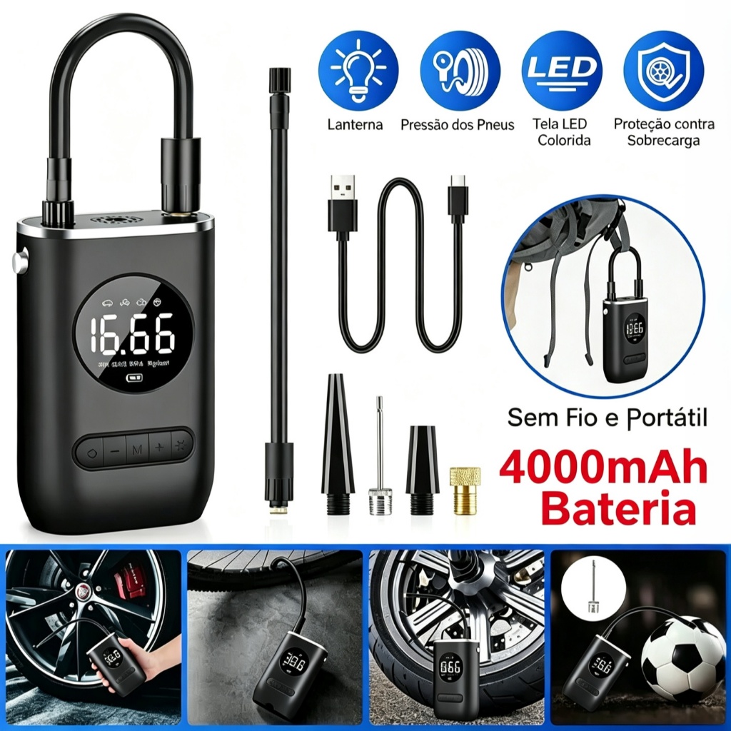 Mini Portable Air Compressor Rechargeable Digital Usb Tire Inflator Car Motorcycle Bicycle Inflatables Automatic