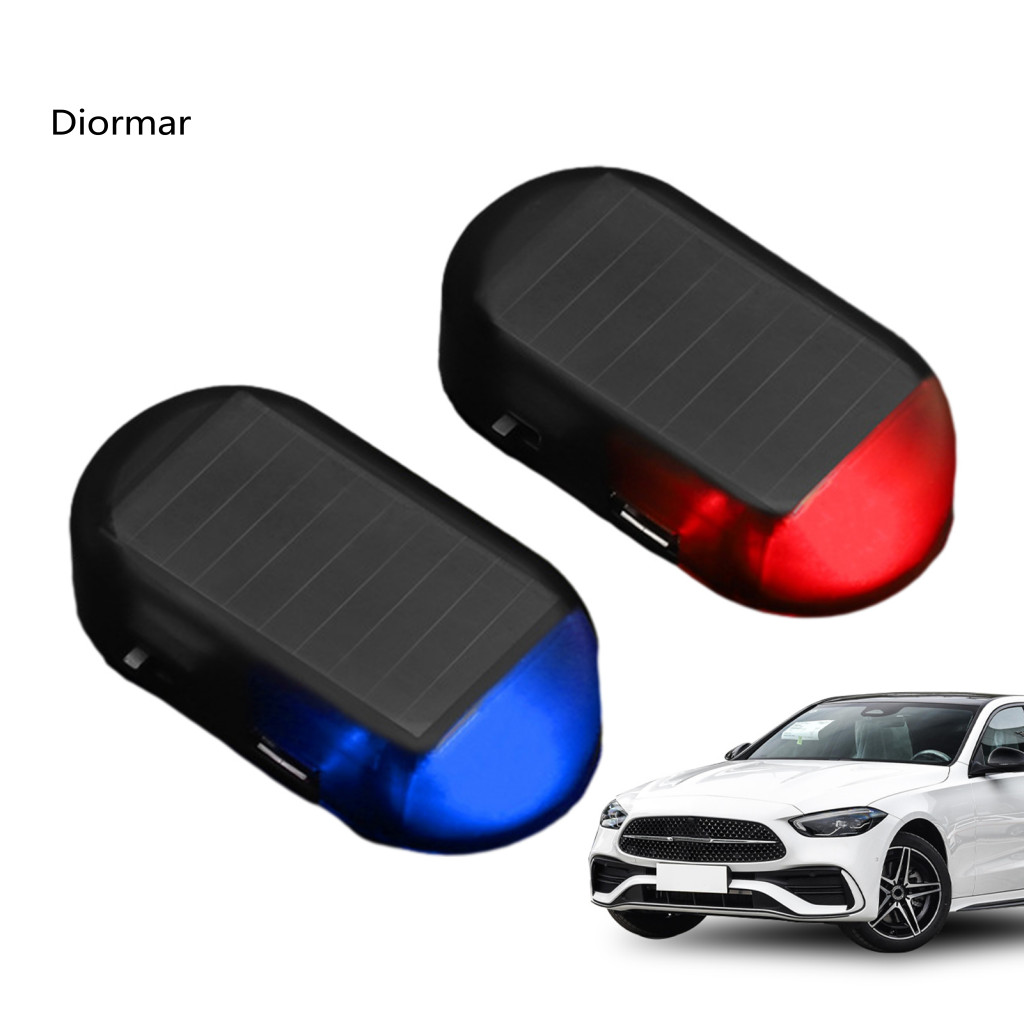 Usb Charging Car Light Theft Deterrent Solar-powered Anti-theft Warning Rechargeable Energy-saving Snow Removal Device f